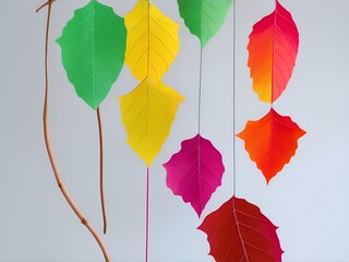 Fototapeta premium Colorful Leaves Decoration