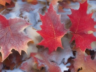 Autumn Leaves in Winter