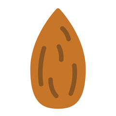 almond icon illustration