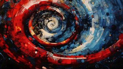 Abstract creative modern background. Spiral artwork for creative graphic design
