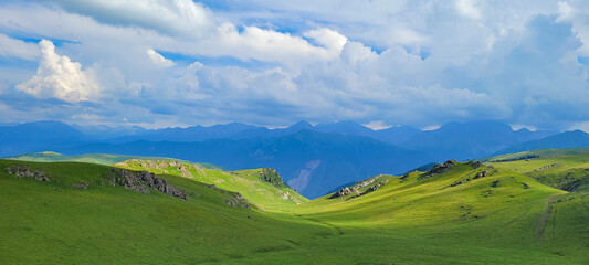 landscape with mountains