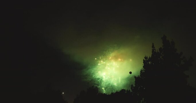 4K fireworks over the fourth of July in the United States