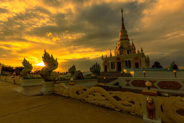Maha Chedi Wat Saen Suk Sai Boon Landmark near Bangsaen beach It is in the Chonburi province of...