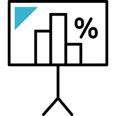 
Business chart icon symbol image vector. Illustration of growth diagram data graphic pictogram infographic design image