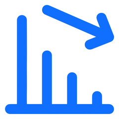 Business chart icon symbol image vector. Illustration of growth diagram data graphic pictogram infographic design image