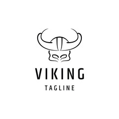 Viking logo design vector template