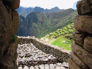 stone wall in the mountains