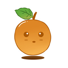 orange apple cartoon character