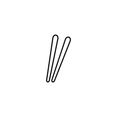 Chopsticks line icon vector design
