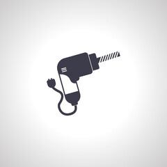 drill isolated icon. power drill icon
