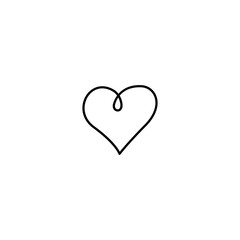 Heart line icon vector design