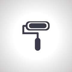 Paint roller icon. painting roller isolated icon