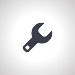 Wrench icon. Wrench isolated icon