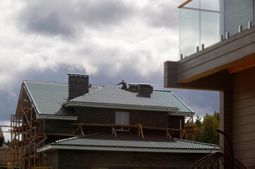 worker on rooftop