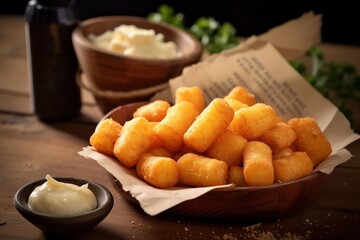 Cheese Curds, created by Generative AI