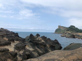 rocks and sea