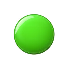  green round badge, round isolated