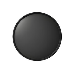  black round badge, round isolated