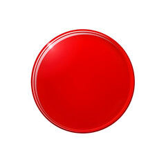 red round badge, round isolated