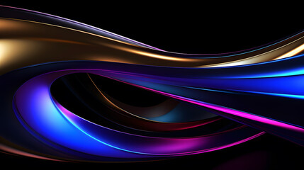 abstract background with smooth lines in purple, orange and yellow colors