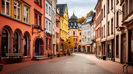 Fototapeta na wymiar Germany Heidelberg city. Traditional old building