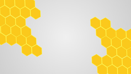 honeycomb background illustration with copy space for design