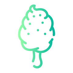 cotton candy Line Gradient Icon
