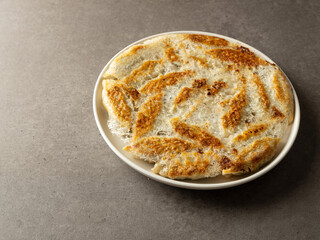 fried dumplings on a plate