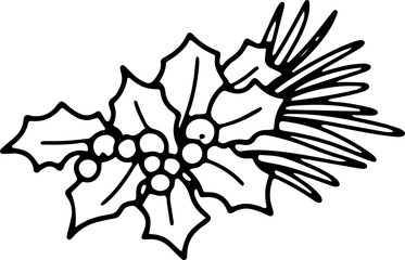 christmas  and cute cartoon greeting card illustration