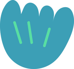 Obraz premium Abstract hand drawn leaves branch shape