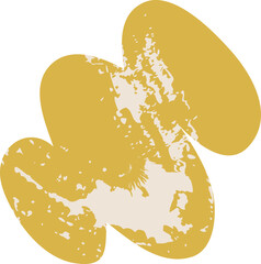 Abstract hand drawn organic shape