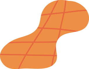 Abstract hand drawn organic shape