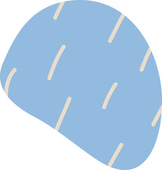 Abstract hand drawn organic shape