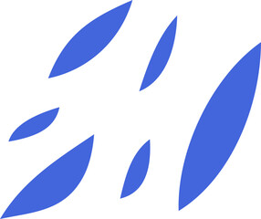 Abstract hand drawn organic shape