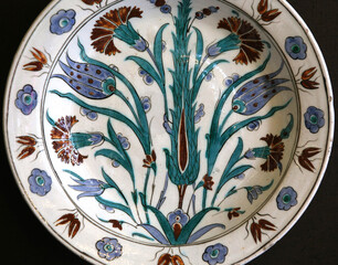 Turkish Iznik pottery ceramic