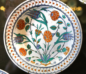 Turkish Iznik pottery ceramic
