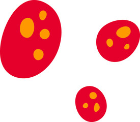 Abstract hand drawn organic shape