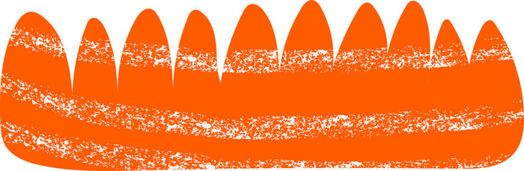 Abstract hand drawn organic shape