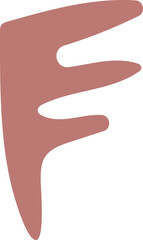 Abstract hand drawn organic shape