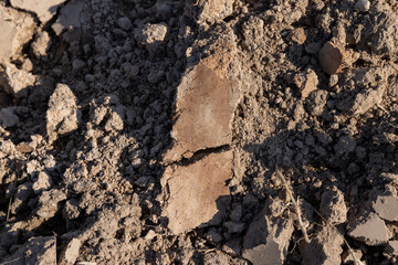 A plowed field with fertile soil for agricultural activities