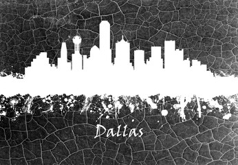 Dallas Skyline B&W
