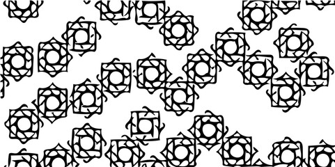Modern futuristic geometric shapes pattern design with hexagons
