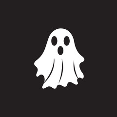 Ghost icon, Halloween icon, Vector Illustration, SVG