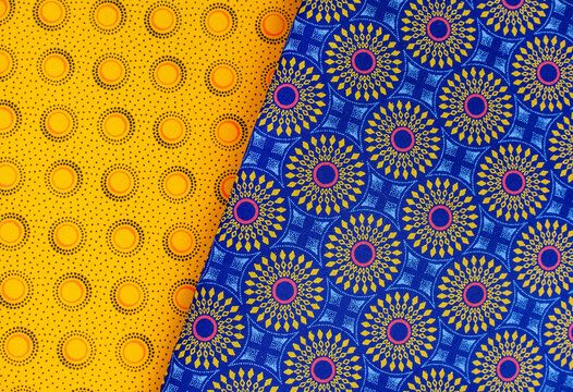 Colorful South African Iconic Printed Fabric Known As Shwe Shwe