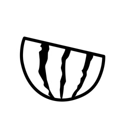 watermelon outline