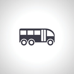 Obraz na płótnie Canvas bus icon. bus isolated icon on white background.
