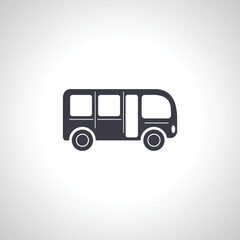 bus icon. bus isolated icon on white background.