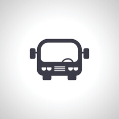 bus icon. bus isolated icon on white background.