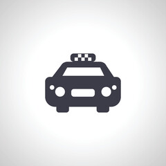 taxi car icon. taxi car isolated icon on white background