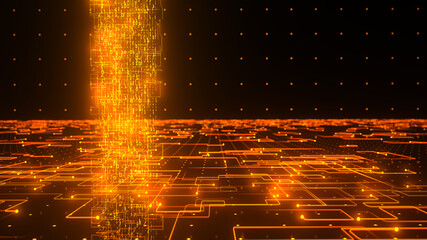 Digital Orange Database Concept